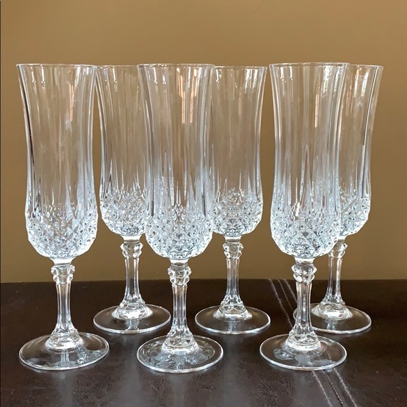 Dining Cristal Darques Longchamp Champagne Flutes Poshmark
